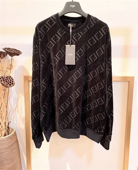 fendi velvet sweatshirt